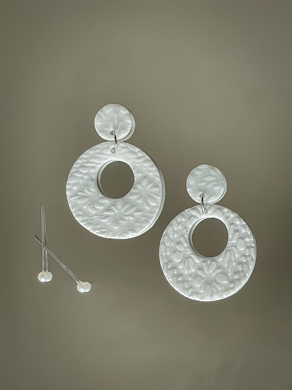 Snowflake Loop Earrings
